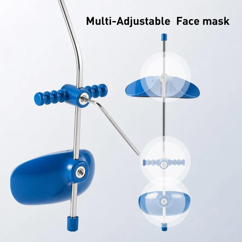VV Dental Orthodontic Single Lever Adjustable Forward Pull Headgear Facemask for Effective Underbite Correction