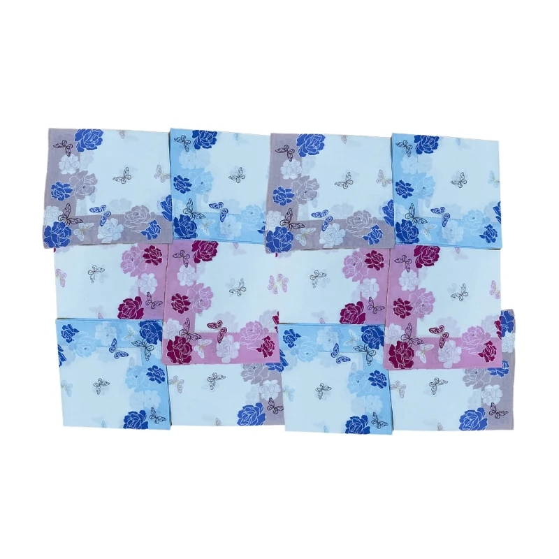 Floral Pattern Pocket Handkerchief for Sweating for Grooms, Weddings Gift Drop Shipping