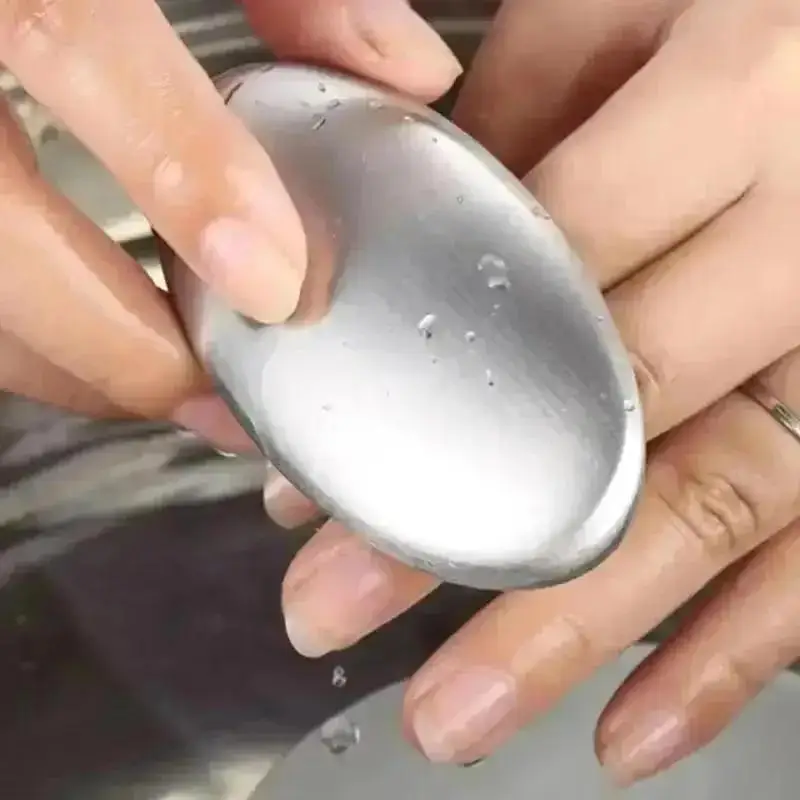 Practical New Stainless Steel Odor Remover Soap Bar Magic Hand Deodorizer Remove Garlic Fish Onion Smell Kitchen Cleaning Gadget