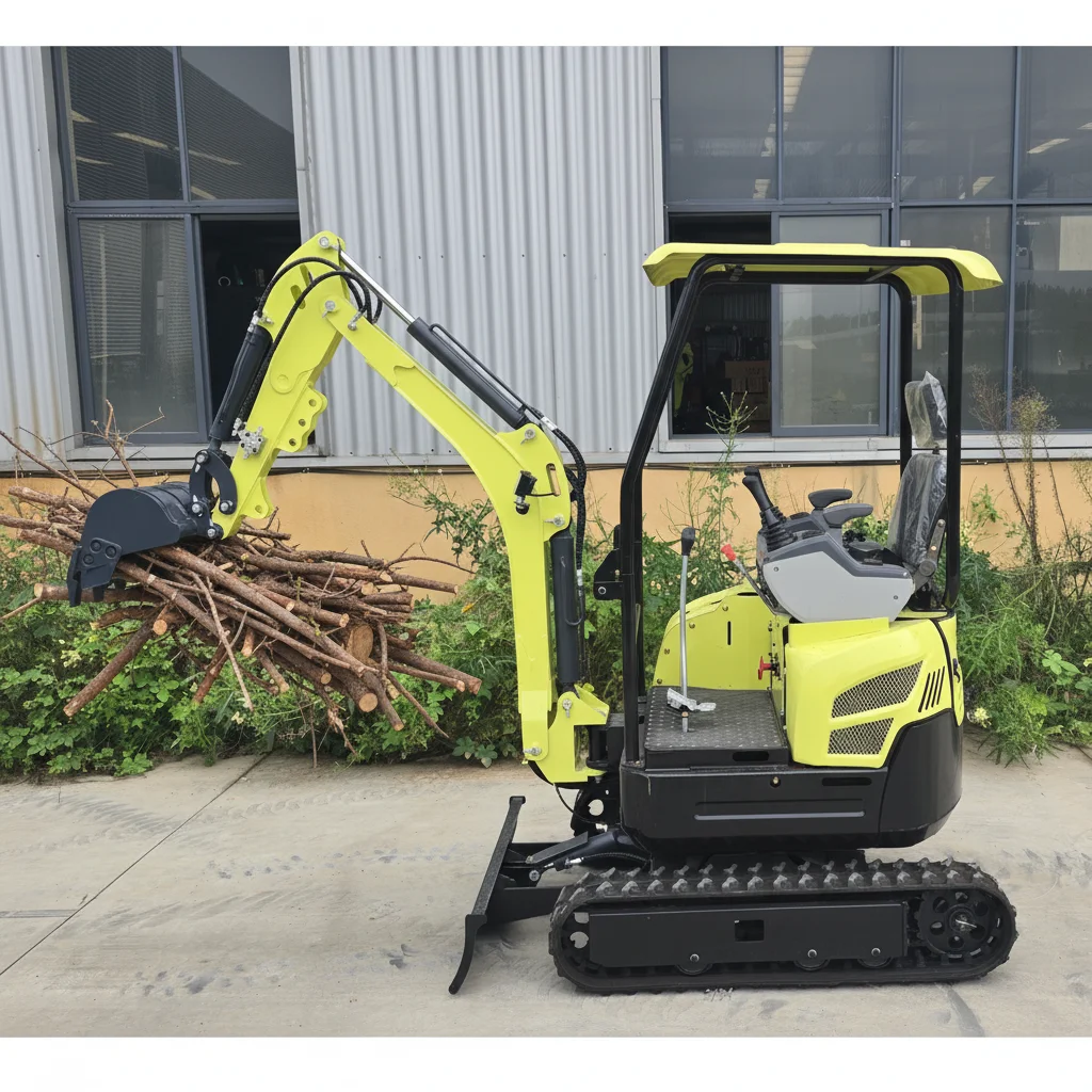 

Customized Mini Excavator with Rubber Track Small Digger for Indoor Demolition Works