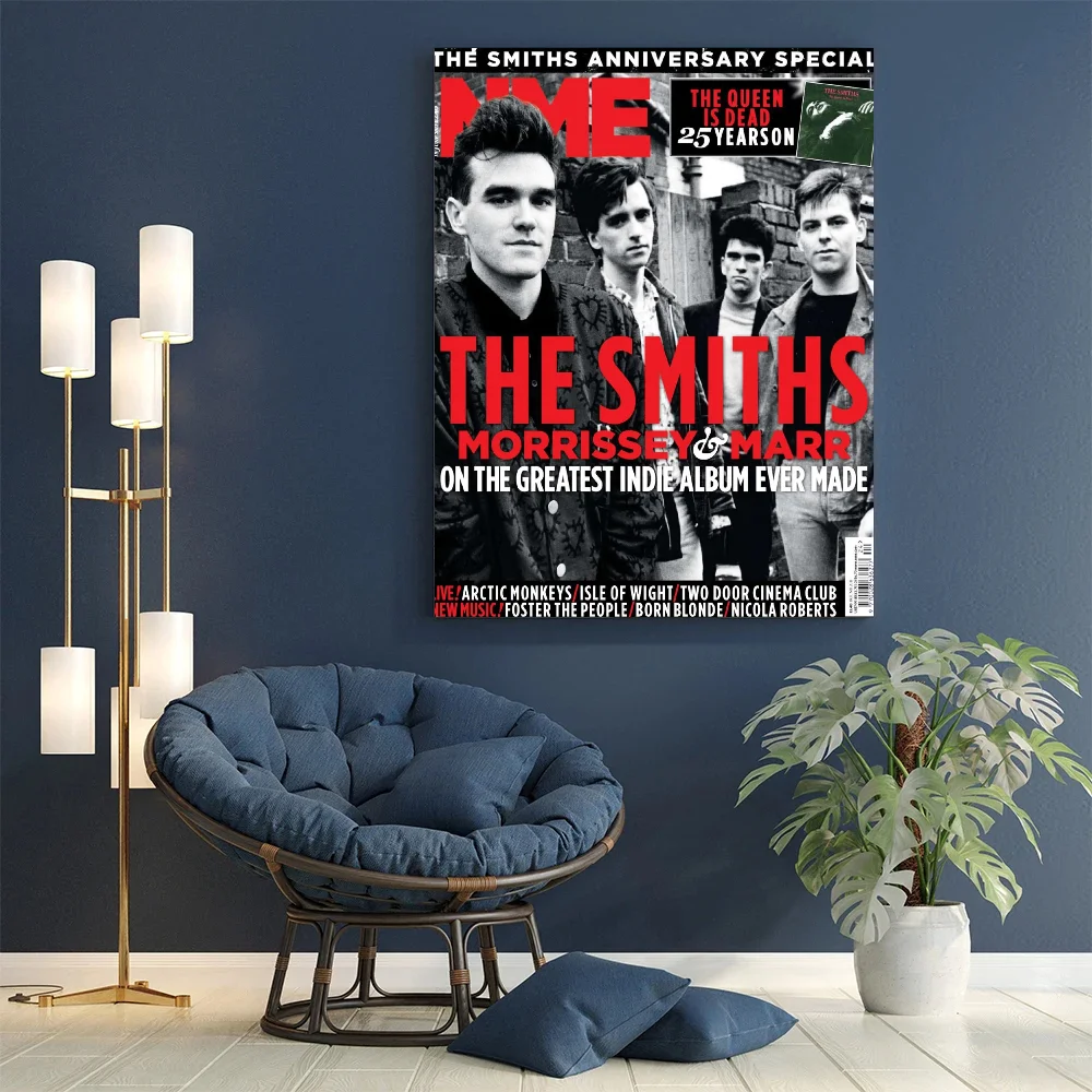 Carteles de películas clásicas de la banda de Rock The Smiths, pegatina blanca, arte estético DIY para habitación, Bar, cafetería, pintura de pared