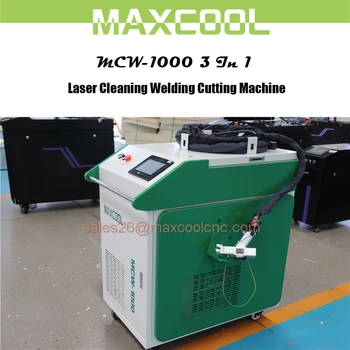 Manual Laser Welding Laser Cleaning Laser Cutting 3 In 1 Handheld Metal Rust Removal Spot Welding Machine Portable 1000w 1500w