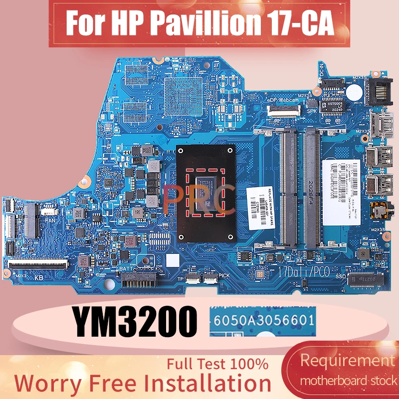 For HP Pavillion 17-CA Laptop Motherboard 6050A3056601 L46459-601 YM3200 Notebook Mainboard