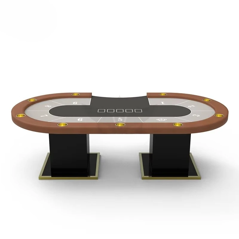 

Customizable Frame Texas Hold'em Poker Table Premium Casino Game for Entertainment Table