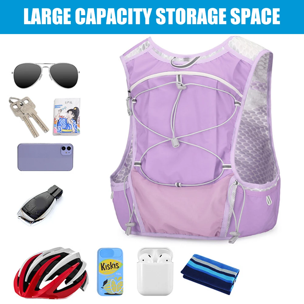 1PCS Running Hydration Vest ,Lightweight Insulated Pack Daypack for Hiking Trail Running Cycling Race Marathon for Women Men