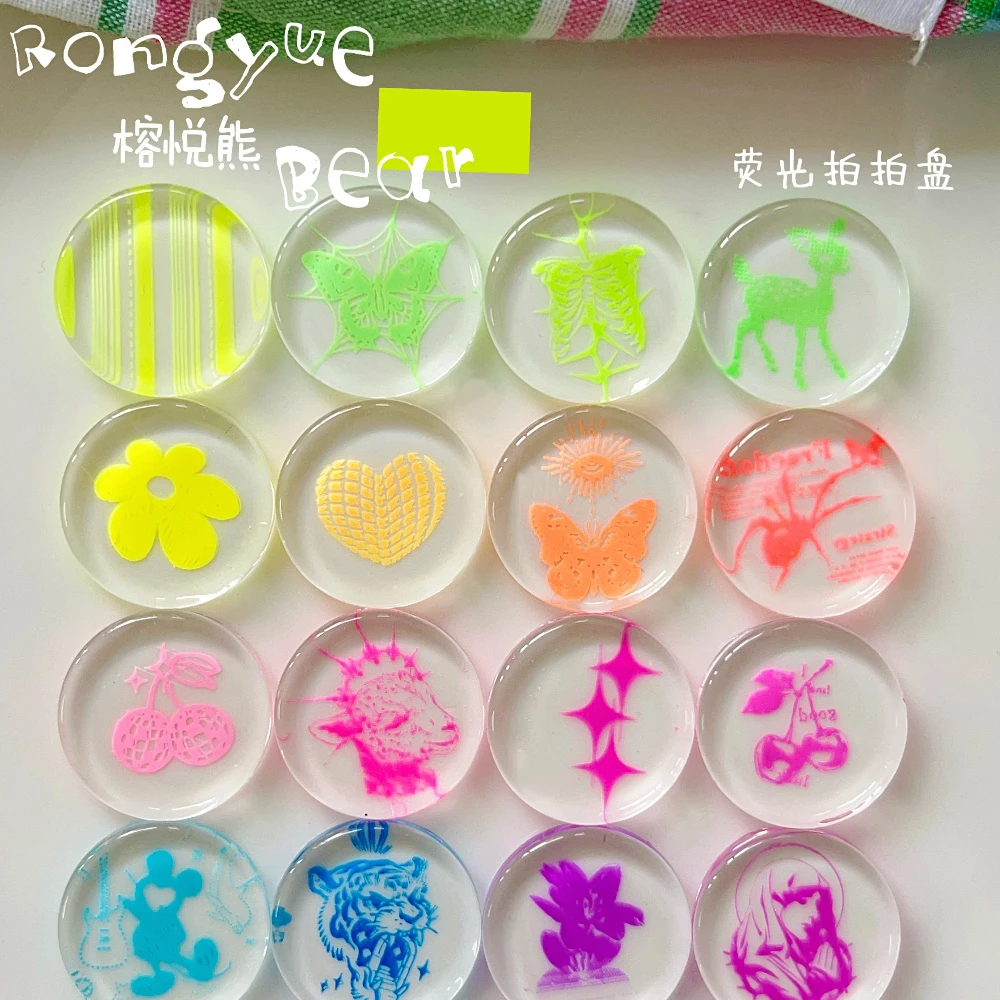 16Grids Fluorescent Gradient Nail Pat Gel Palette Pat Painting Stamping Rubing Blush Gel Nail Polish Soak Off UV LED Gel Varnish - view 5