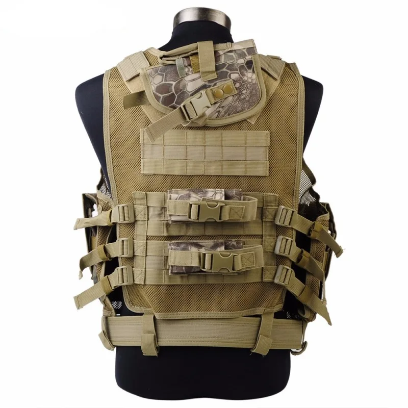 Multifunctional Outdoor Chaleco Molle Mesh Amphibious Tactical Hunting Vest Security Mag Pouch Waistcoats