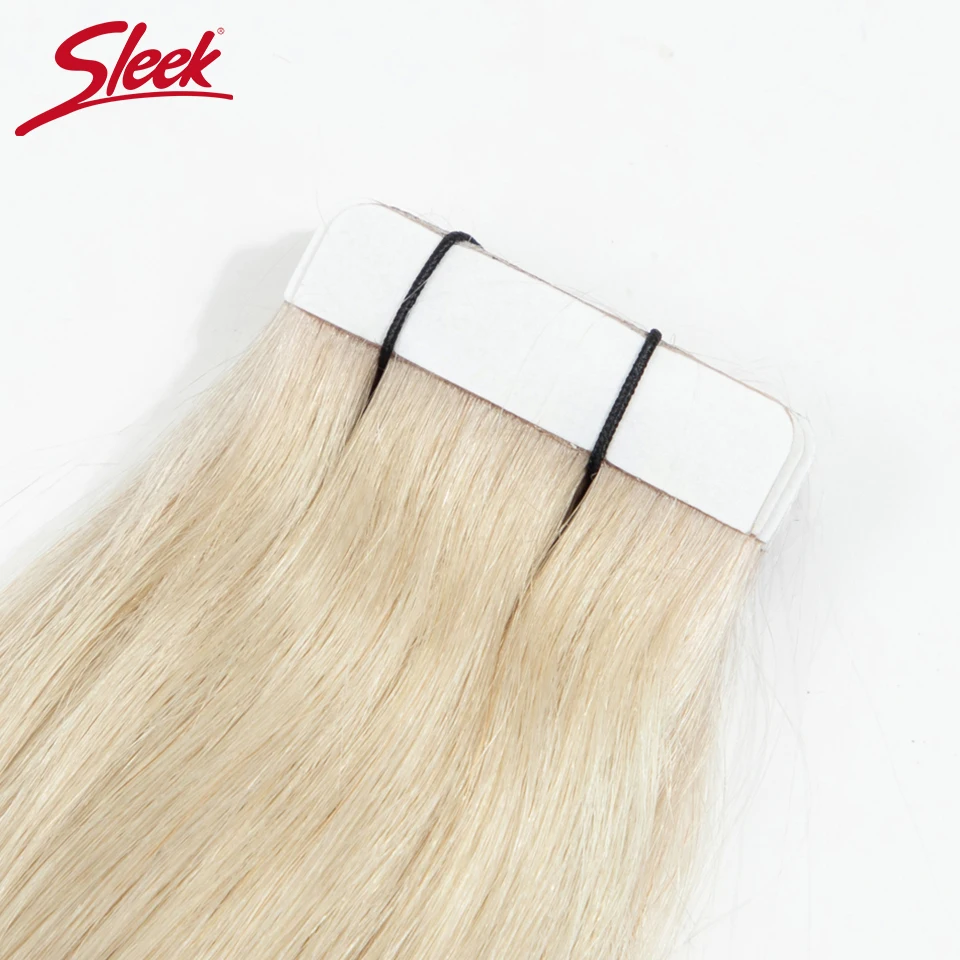 Sleek Tape in Hair Extensions Human Hair Brazilian Hair 100% Human Hair Extensions Straight for Women