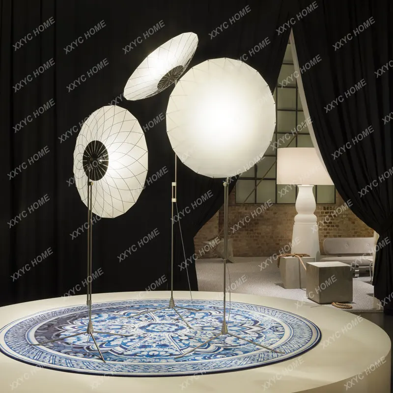 Sun Petal Floor Lamp Model Room Exhibition Hall Villa Light Luxury Soft Decoration Sunflower Floor Lamp