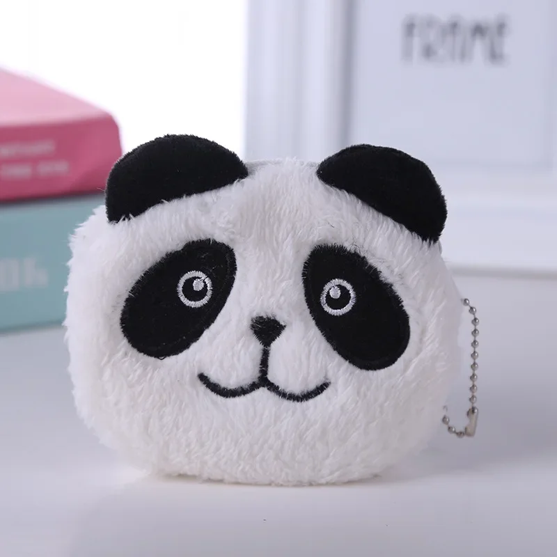 Cartoon Plush Animal Coin Bag Dziecięca portmonetka dla dzieci Urocza portmonetka na klucze Słuchawki Kabel do przechowywania danych Torba na dowód Uchwyt na kartę kredytową