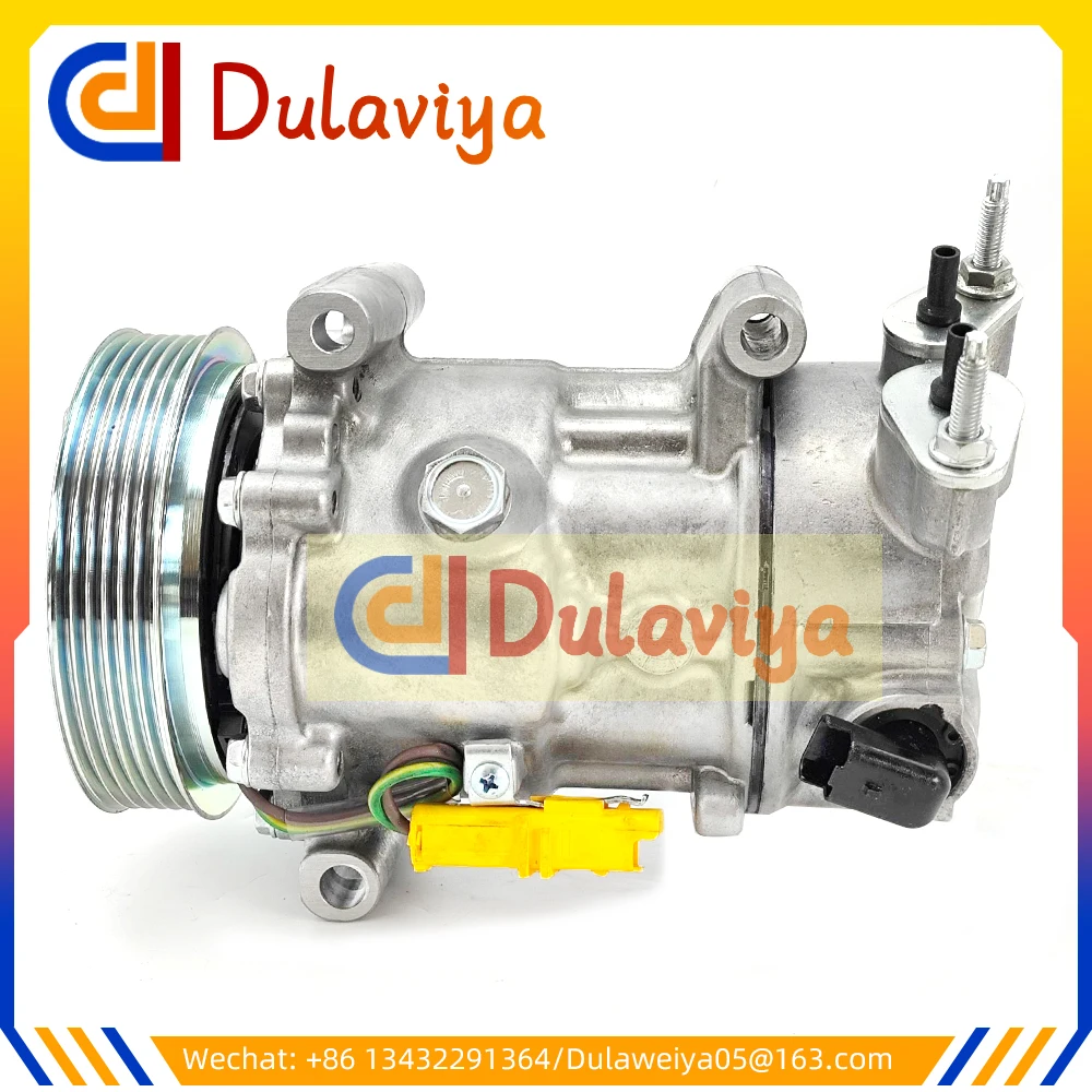 

9678656080 Auto SD6C12 AC Compressor For Citroen C3 (SC) 1.6 Diesel HDi PEUGEOT 207 307 1671553680 1607424980 9671216280 6453QJ