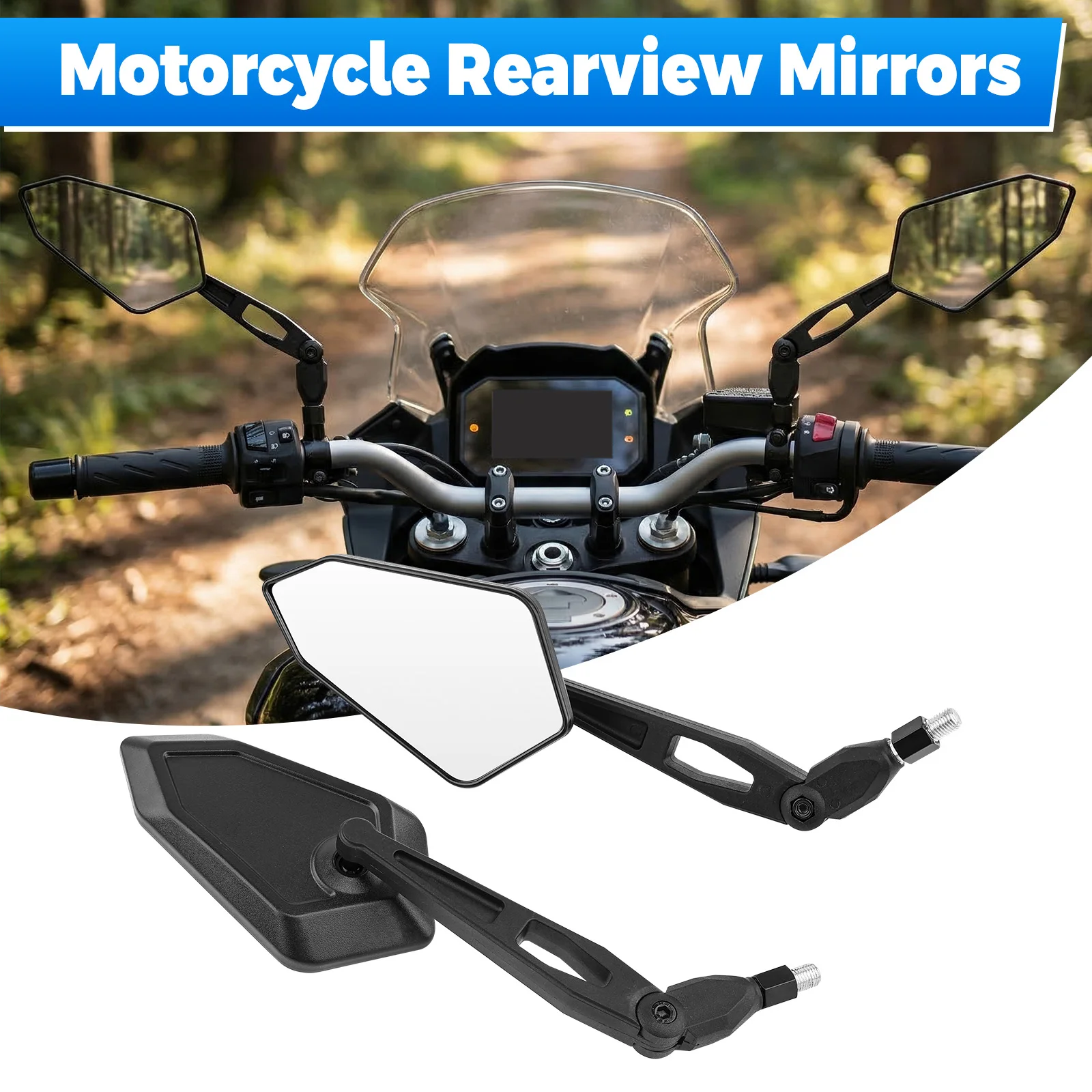 

Универсальное зеркало заднего вида для мотоцикла, 8 мм, 10 мм