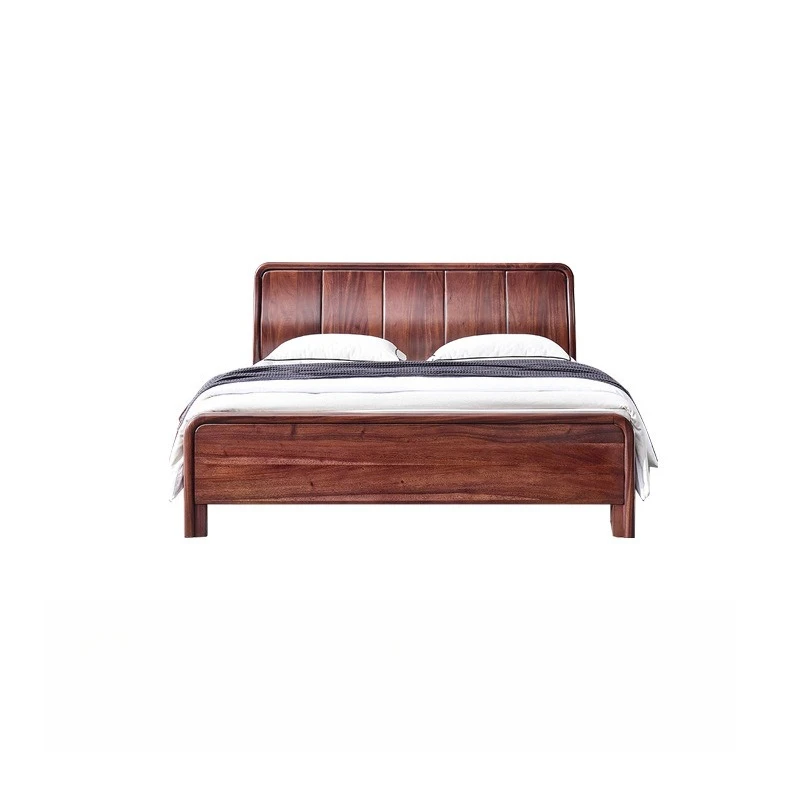 

Ebony solid wood bed
