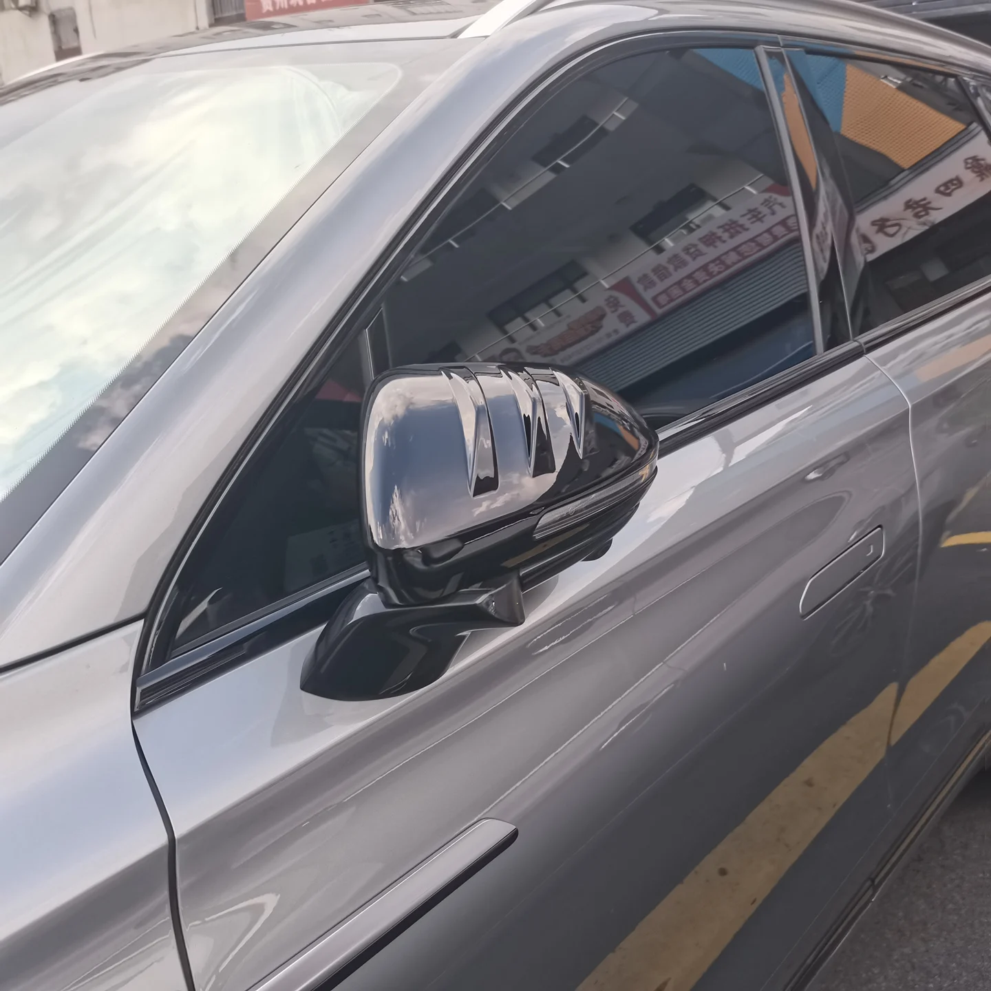 ل Omoda 9 C9 Phev 2025 2026 سيارة مرآة الرؤية الخلفية حماة الجانب مرآة المضادة للتصادم ملصقات التصميم ABS الكربون الأسود 2 قطعة