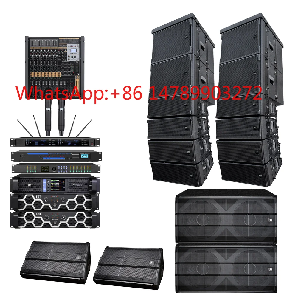 Dual8/10in Passive Line Array For Large Outdoor Show Festival Concert Stage PA System