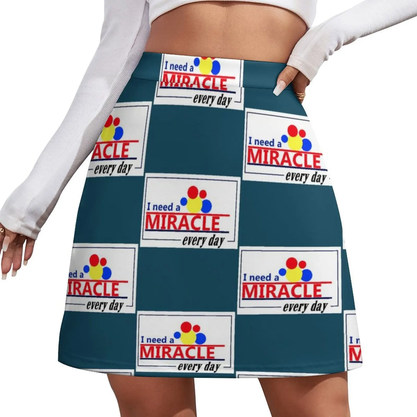 

Miracle Wonder Bread Mini Skirt Women skirt Female clothing Mini Skirt