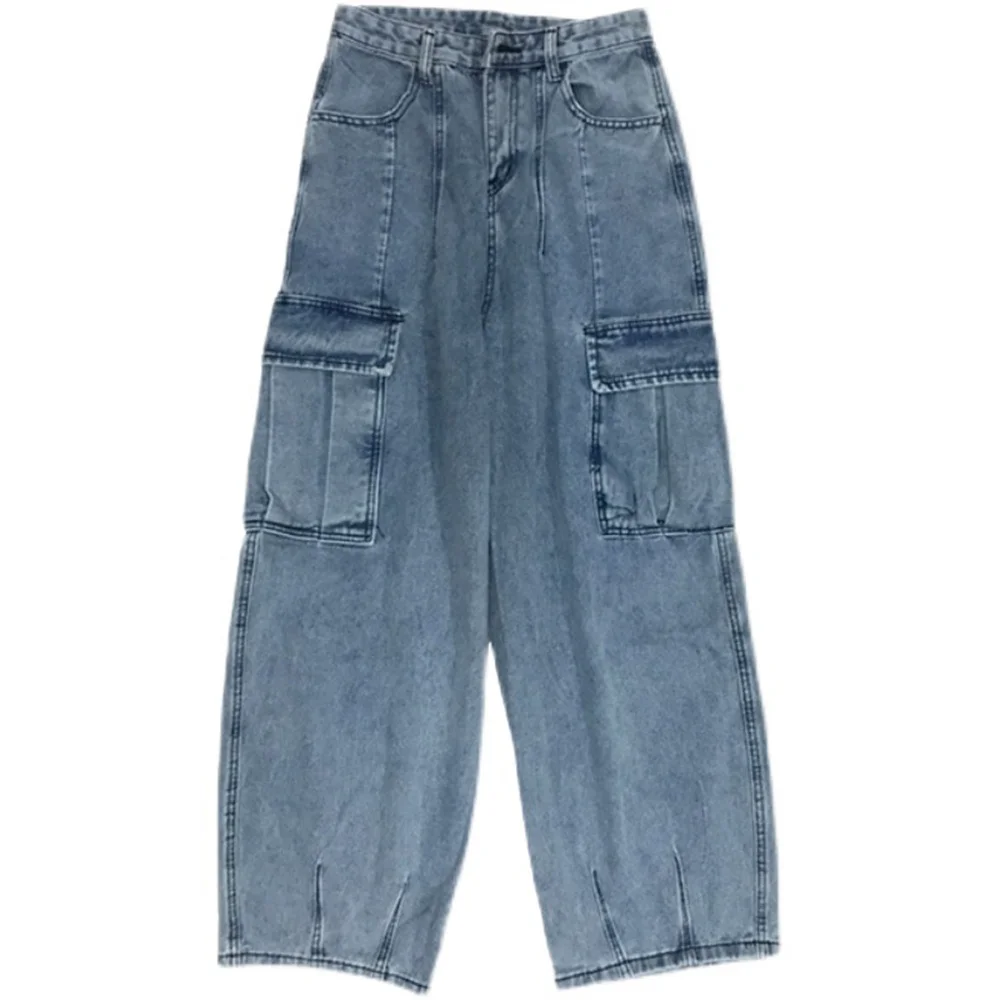 Mens Jeans Denim Pocket Pencil Cargo Pants Summer Autumn Thin Slim Regular Fit Jeans Men Elasticity Stretchy Trousers Male