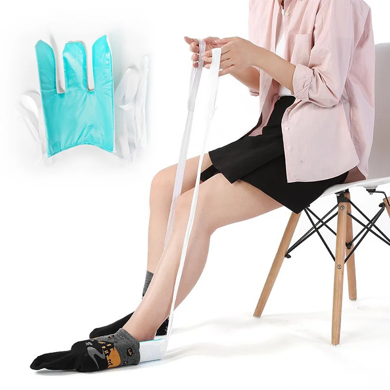 Sock Slider Stocking Aid Helper Put Sock On No Bending Shoe Horn Sock Puller Suitable For Pregnancy Elderly Dressing Aids Tools