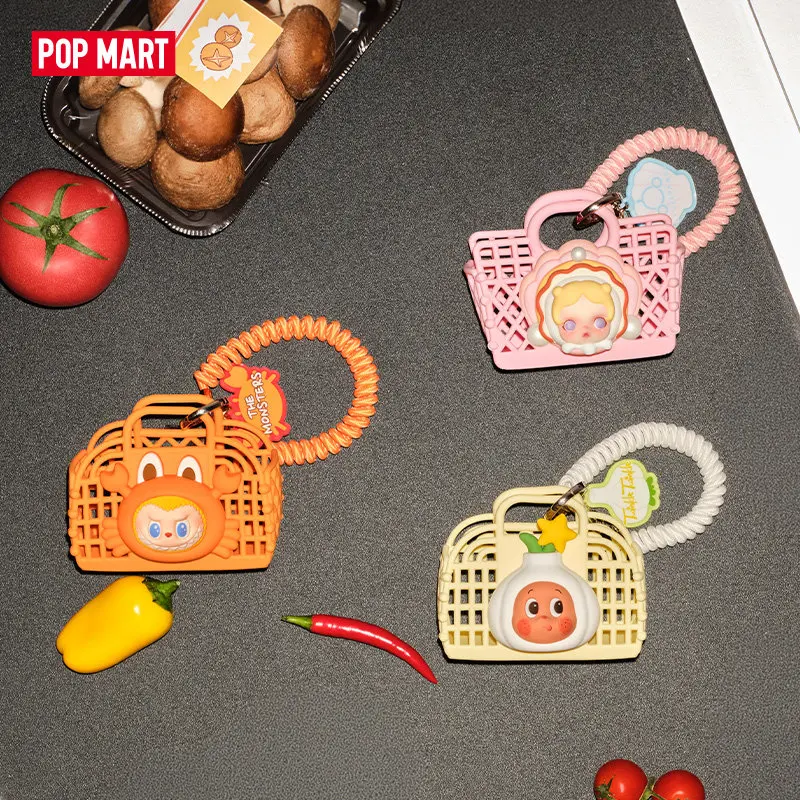 Pop Mart Dip For Fun!!! Pendant Blind Box Cute Hot Pot Food Basket Keychain Bag Charm Collectible Toy Random Figure Gift For Fan