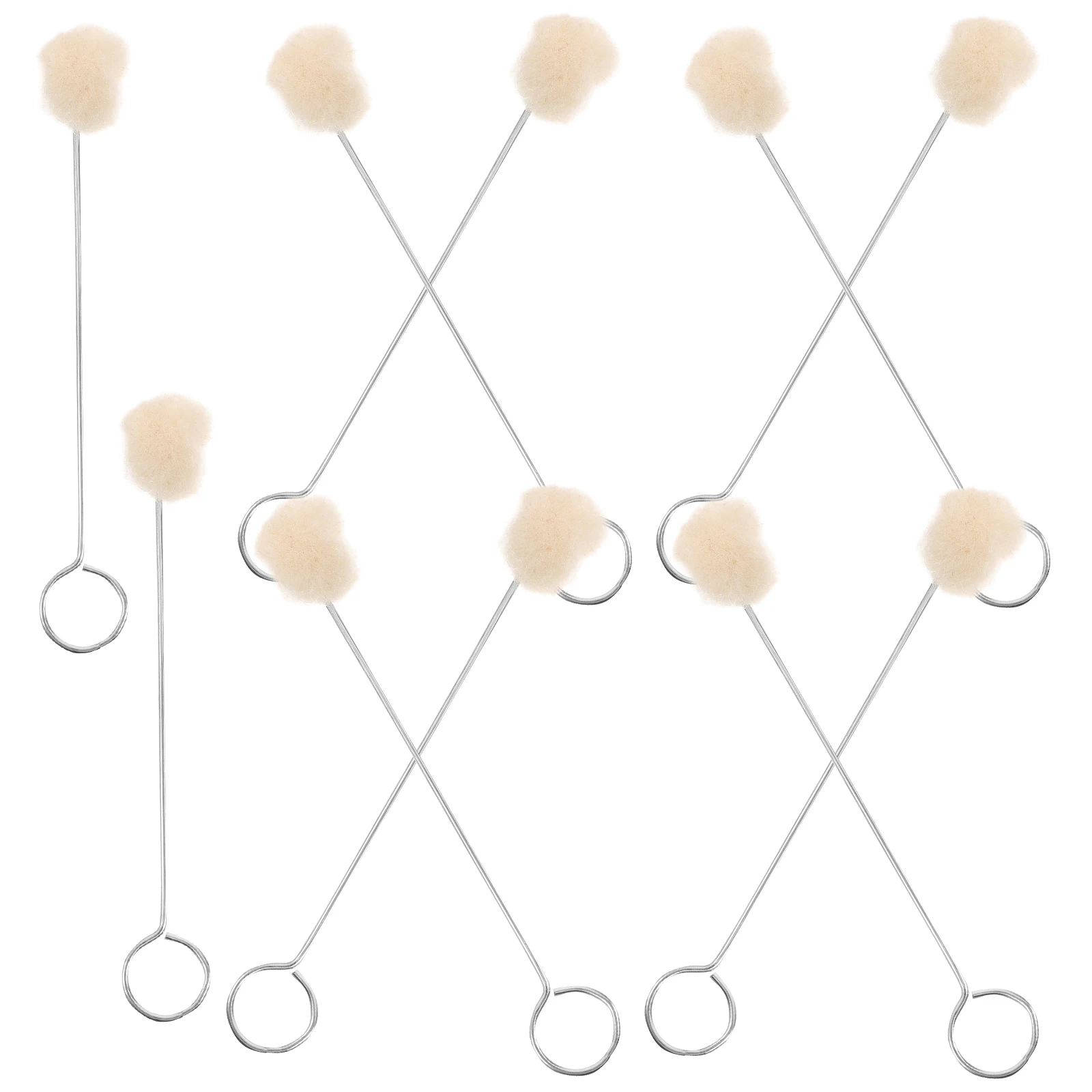 

10pcs Wool Ball Brush Dye Dauber Blending Soft Handle Tool Applicator For Shoe Edging Use Easy Apply