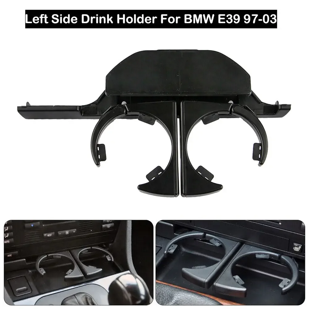 

51168190205,51168190206 Car Dash Mounted Console Portable Retractable Drinks Cup Holder For BMW 5 Series E39 525I 528I 530I 540I