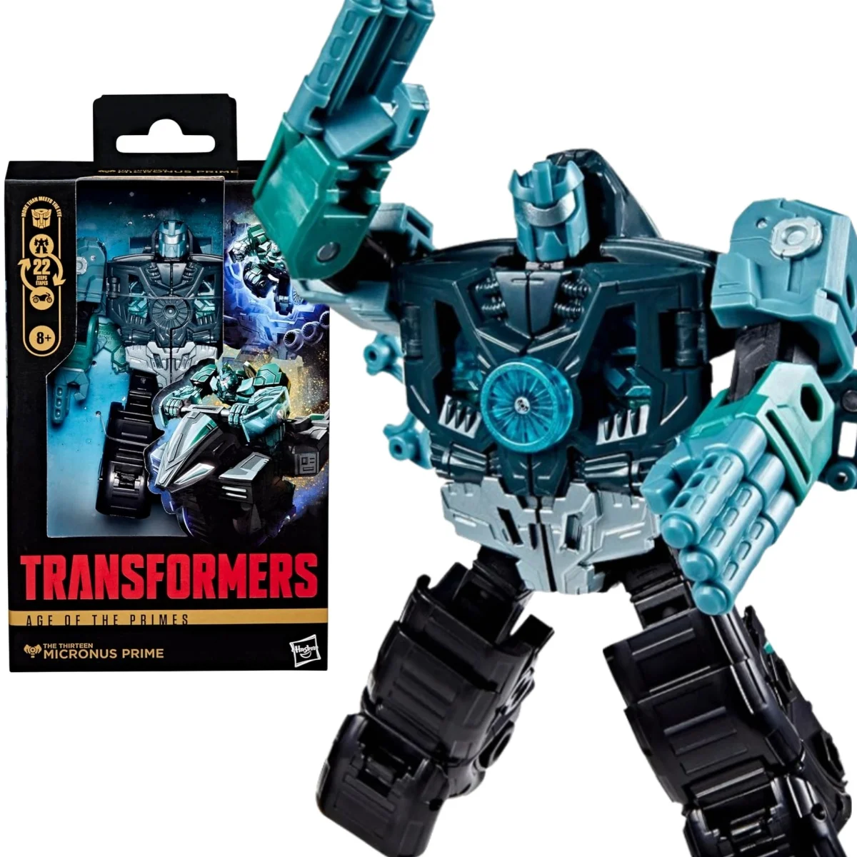 Transformers Toys Age of The Primes Il Tredici Micronus Prime Deluxe Class 5,5 pollici Conversione Action Figure Robot Toy Gift