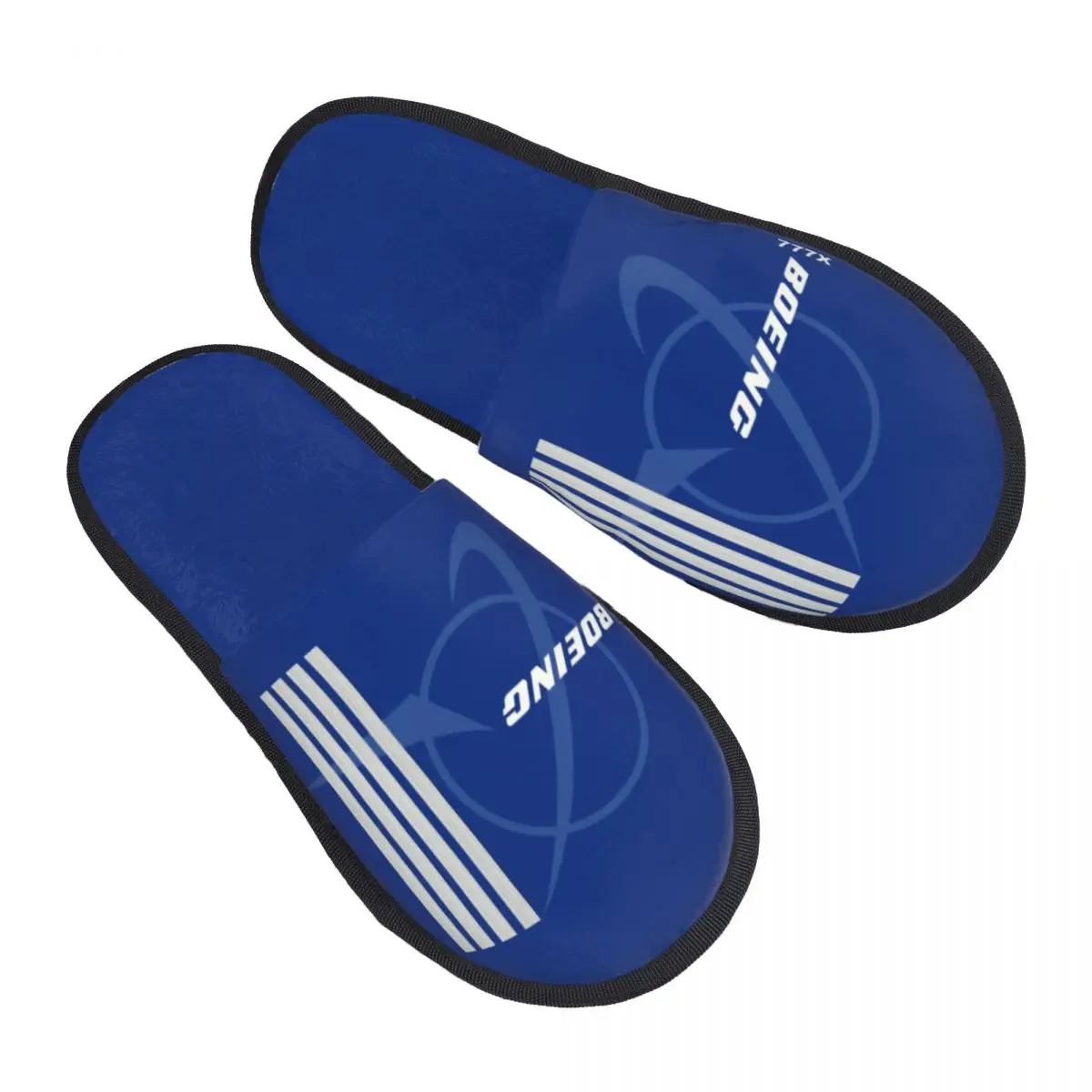 

Индивидуальные тапочки для гостей с полосками капитана Boeing 777X для женщин, для спа-салонов, авиационные, пилотские, домашние тапочки