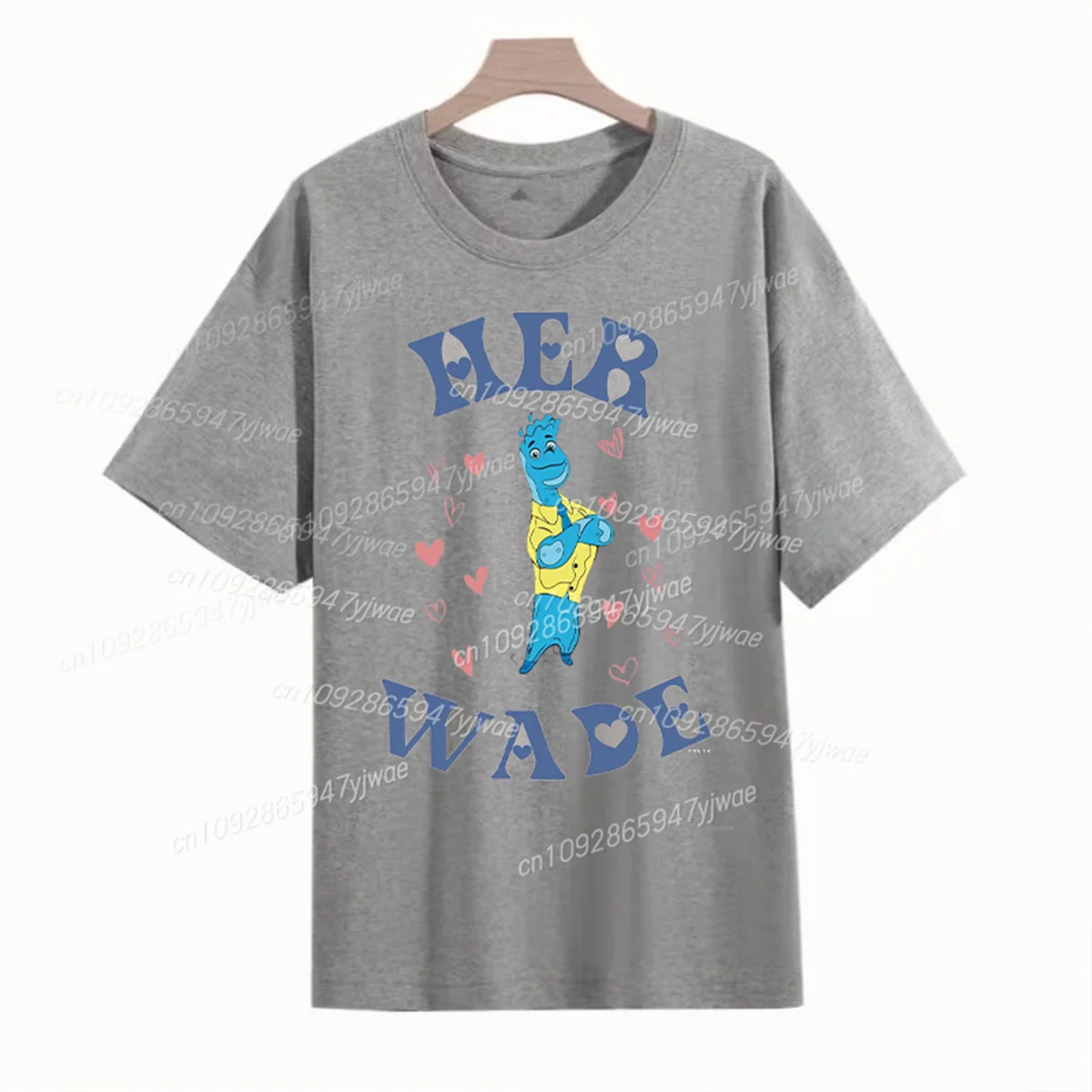 ديزني عنصري الجمر ووايد زوجين الجرافيك تي شيرت س الرقبة مريحة القطن قصير الأكمام المرأة الترفيه عطلة أعلى