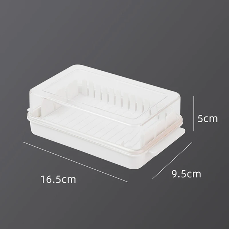 Caja de almacenamiento con tapa para cortador de queso y mantequilla, contenedor de mantenimiento fresco, herramienta para hornear, cocina, hogar