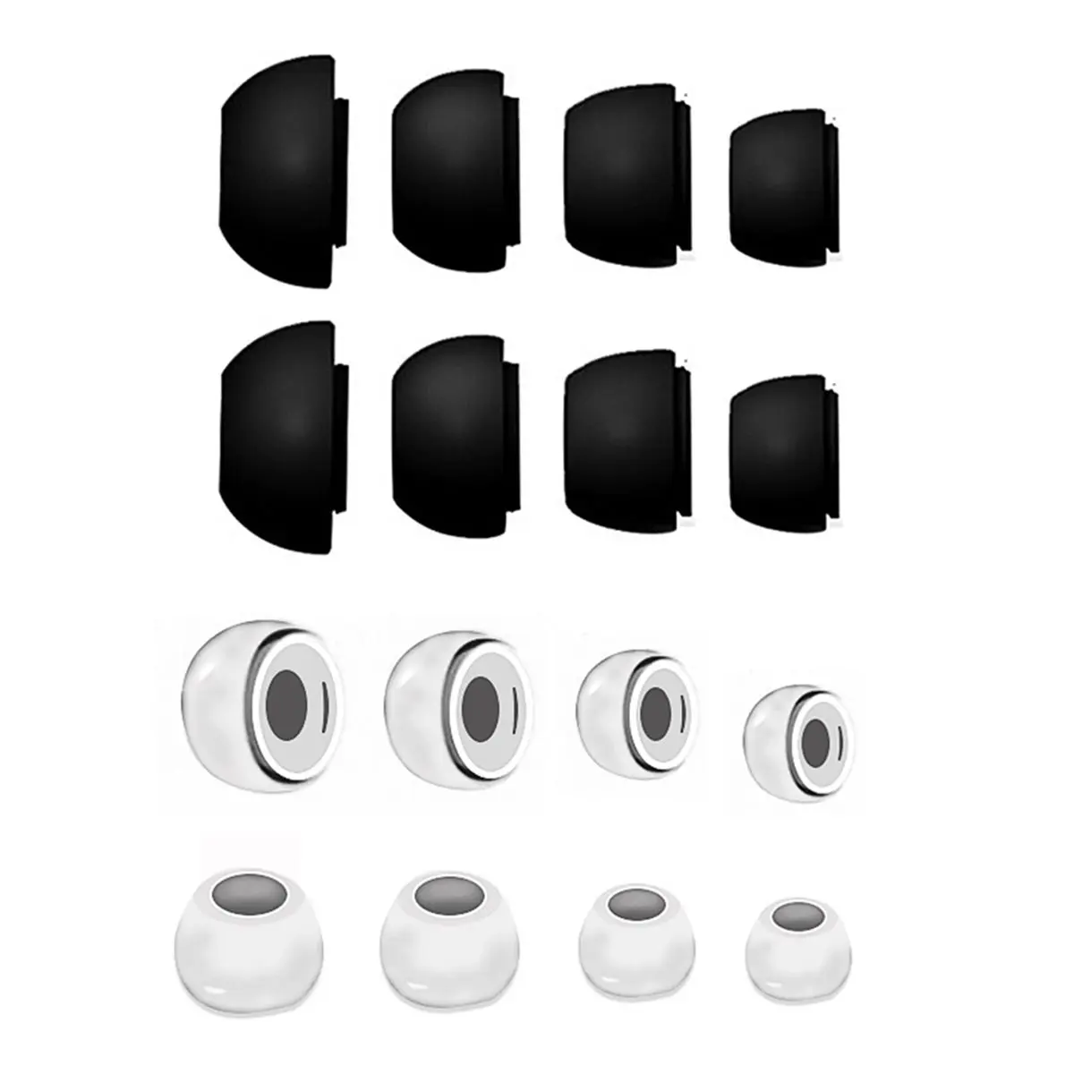 A49T Premium Ear Tips for 1st 2nd Gen, Anti-Slip Sound Isolation Earbuds Covers, Soft in-Ear Protective Sleeve