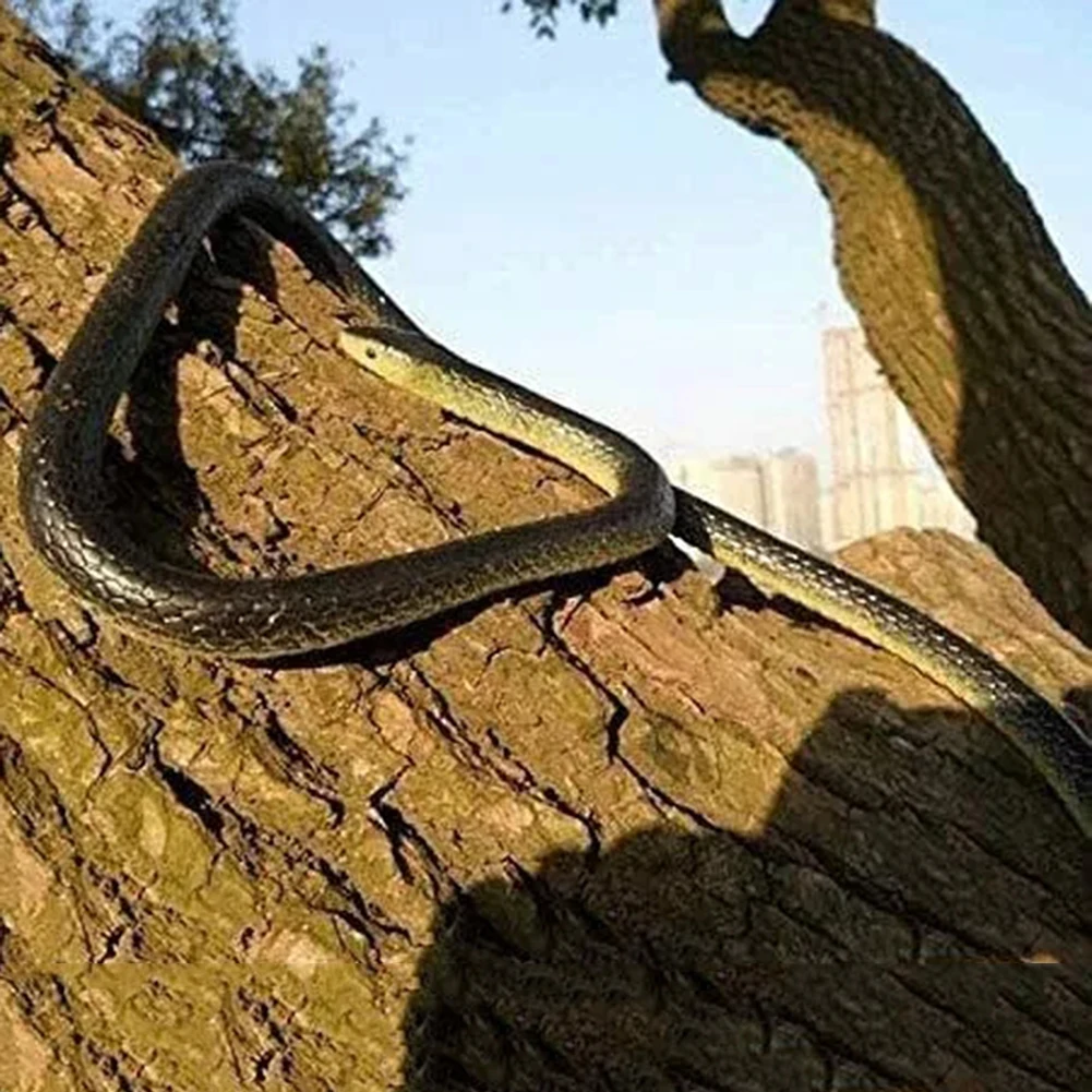 ของเล่นงูยางจำลองฮาโลวีนสำหรับสวน งูยาง ของขวัญสุดสยองขวัญ ของเล่นแกล้งผู้ใหญ่