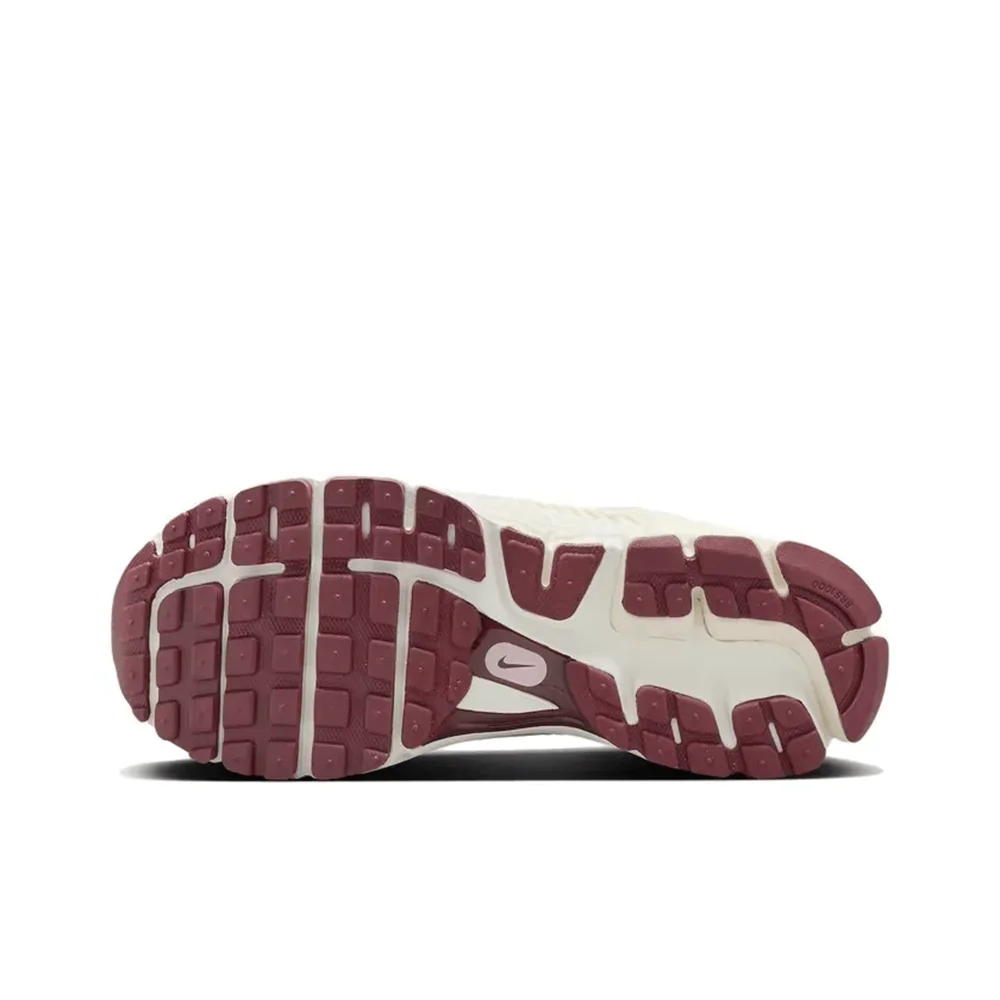 나이키 줌 보메로 5 미끄럼 방지 마모 균형 편안한 쿠션 메쉬 통기성 운동화 밀키 화이트/로즈 레드