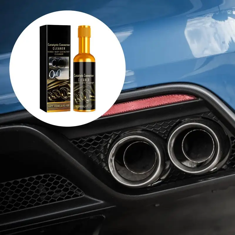 

Emissions System Cleaner 120ml Catalytic Converter Exhaust Cleaner Engine Boost Up Cleaner Instant Car Exhaust Handy Cleaner For