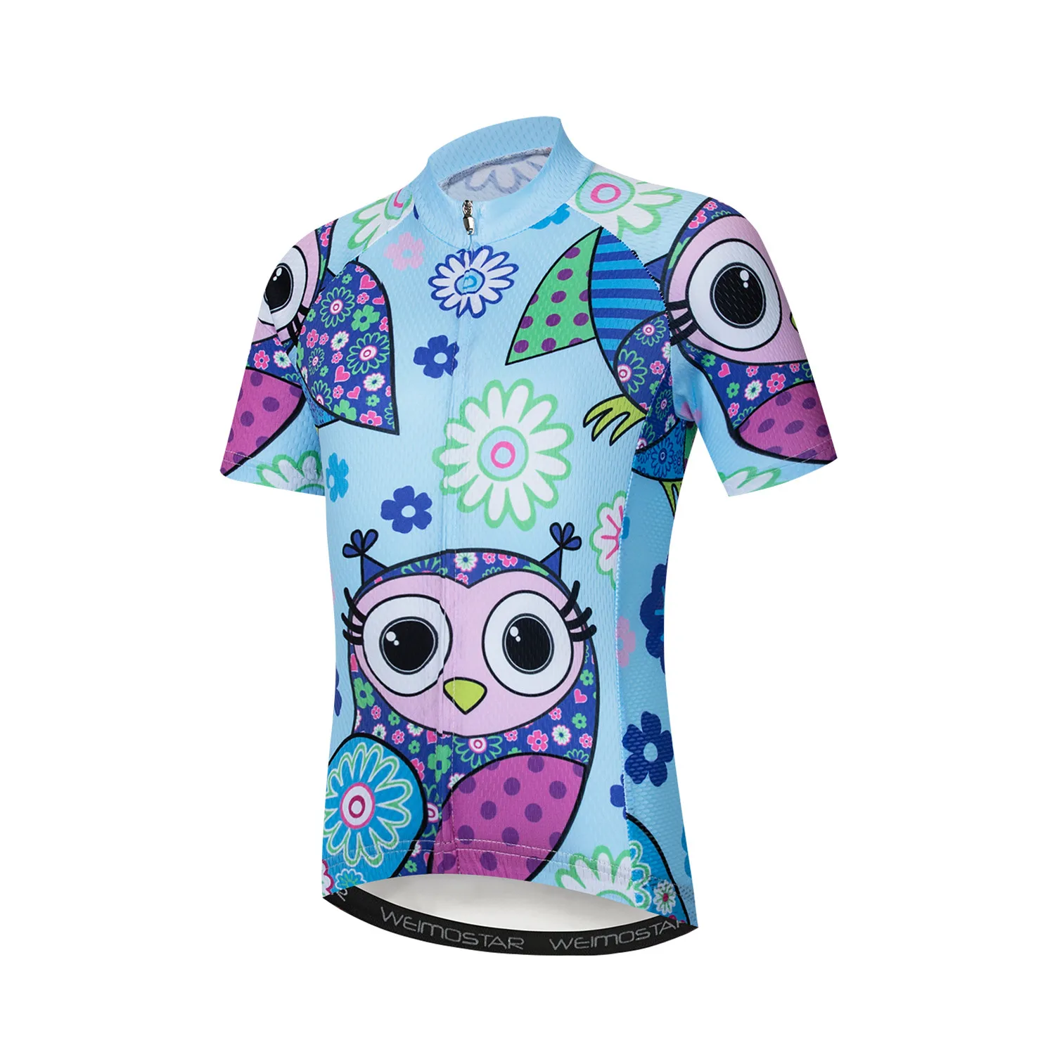 Cycling Jersey Kids Boy Girl Bike Mountain MTB Shirt Short sleeve Children Mountain Road Top Summer Cyclist Clothing Cute Blue