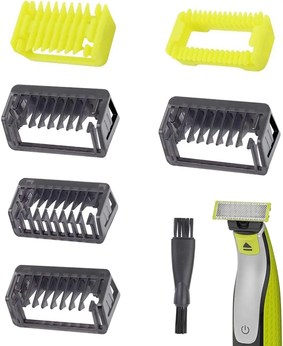 7 pcs Guide Comb Attachments,Face Comb Body Comb Compatible with One Blade,Philips Oneblade