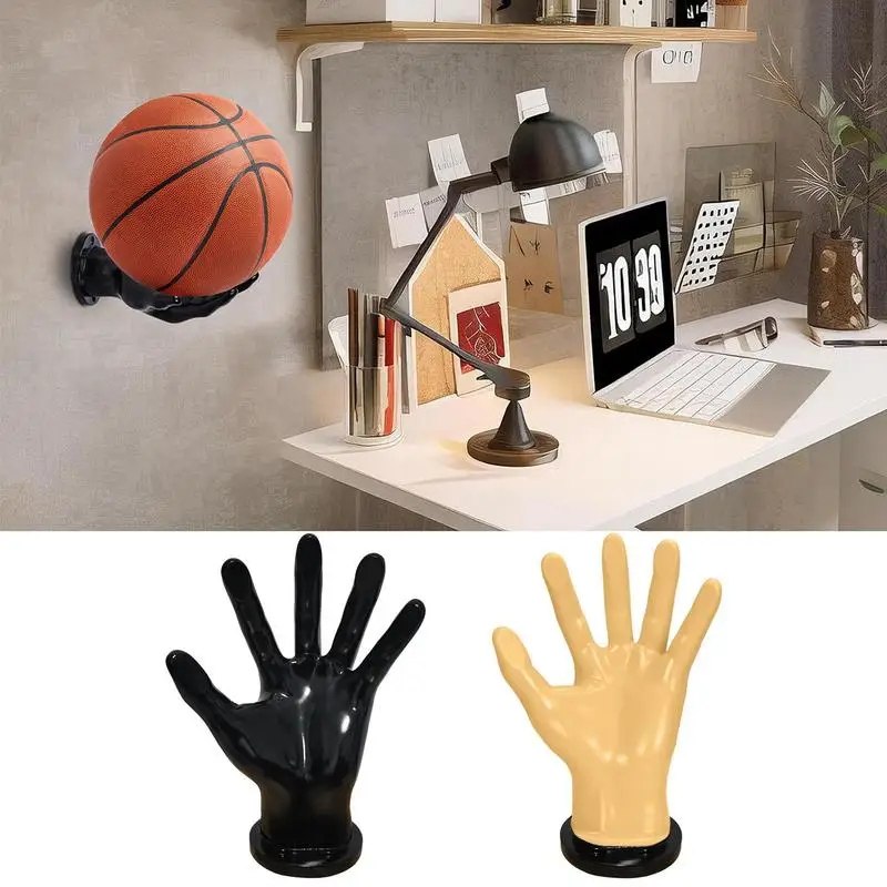 كرة السلة جدار جبل 2X على شكل يد كرة السلة تخزين الرف كرة القدم جدار ديكور لكرة القدم كرة السلة الكرة الطائرة غرفة الرياضة