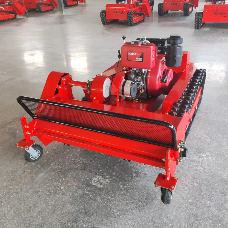 Hot Selling  Lawn Mower Crawler Type 80-120cm Cutting Width Grass Cutting Machine Robotic Lawn Mower