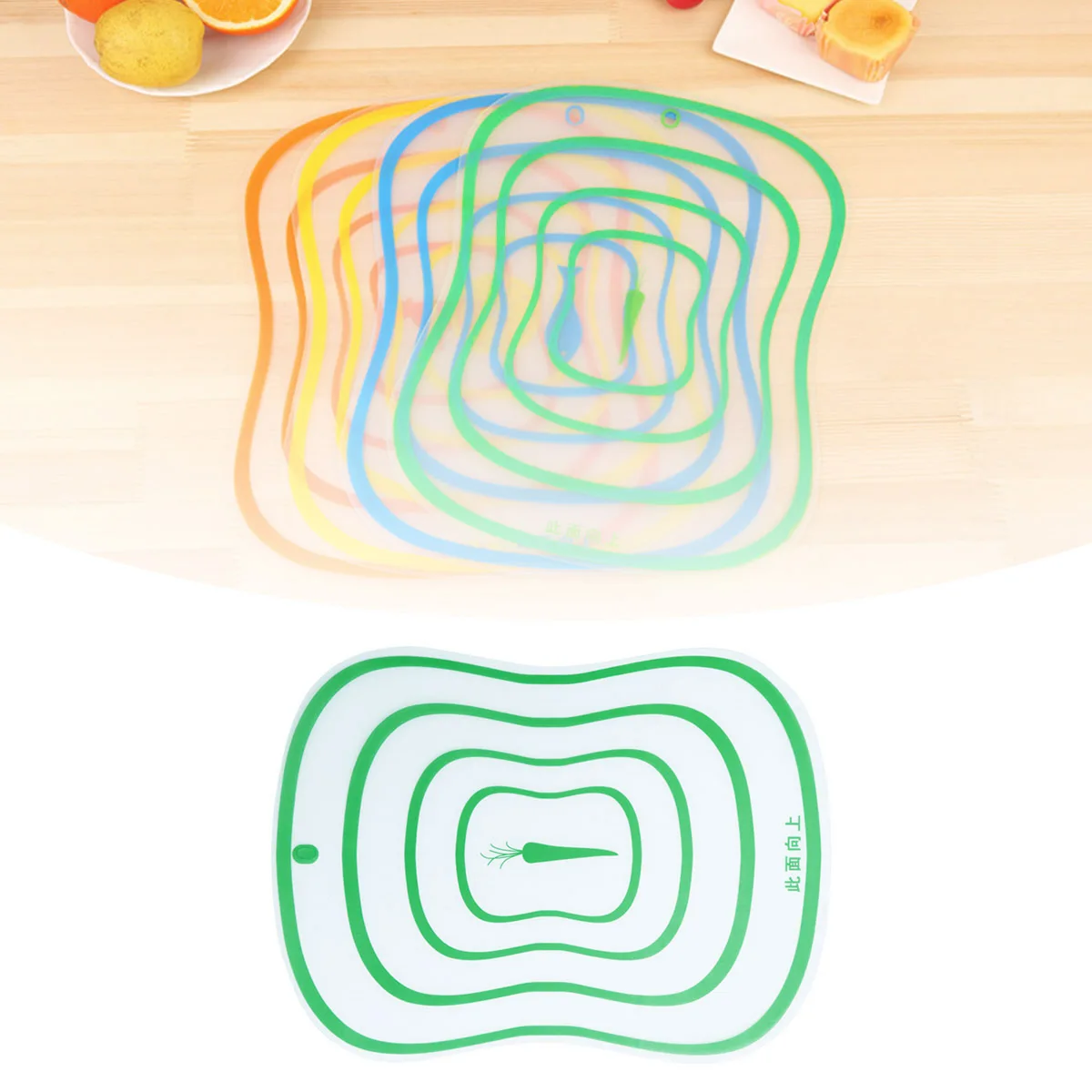 

Frosted Cutting Board Eco-friendly Kitchen Tool Non-slip Mats Chopping Block Flexible Mat Safe Easy Clean Dry No Sawdust Various