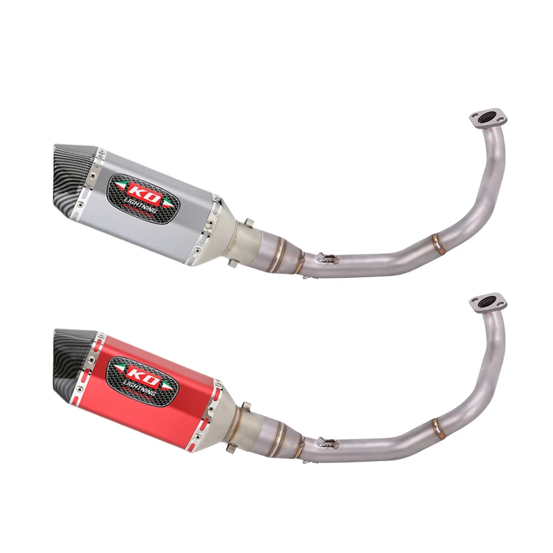 

Выхлопная система Slip-On для Honda Navi 110 2017-2025: соединительная труба, 51 мм, алюминиевый глушитель, двойной выход, труба из нержавеющей стали