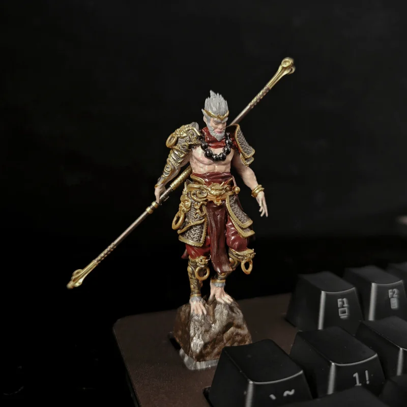 

Креативные игровые колпачки для клавиш, индивидуальный 3D дизайн Monkey King Esc, коллекция высокого класса, аксессуары для компьютерной клавиатуры