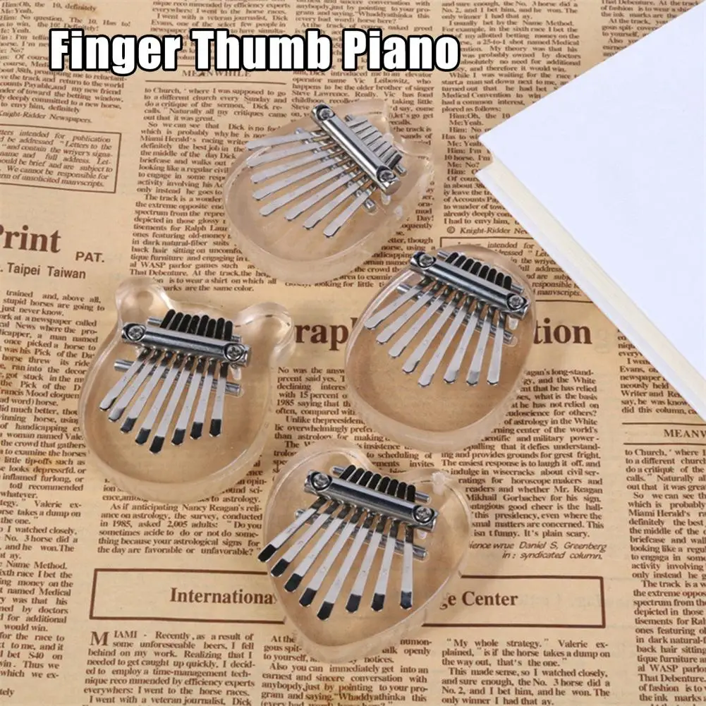 Finger Thumb Piano 8 Key Mini Thumb Piano Musical Instrument Portable Kalimba Thumb Piano for Kids Adults Kalimba