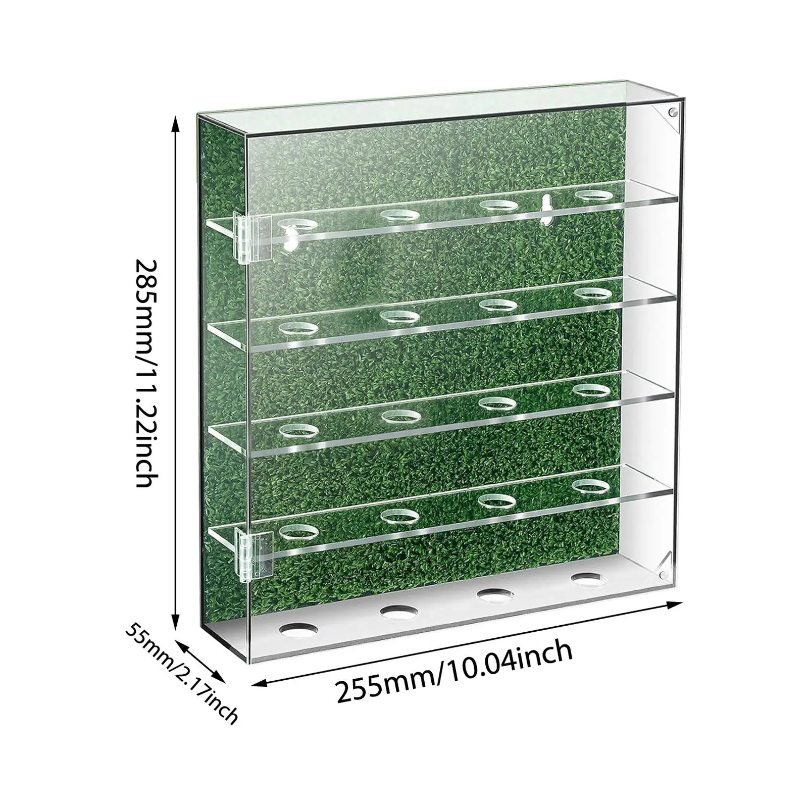 Golf Ball Display Case Clear Golf Ball Storage Stand, Collector Gift, Wall