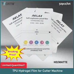 VORMIR 50pcs pellicola in TPU per smartphone pellicola salvaschermo per Film in idrogel per macchina da taglio per Plotter pellicola per la Privacy opaca HD