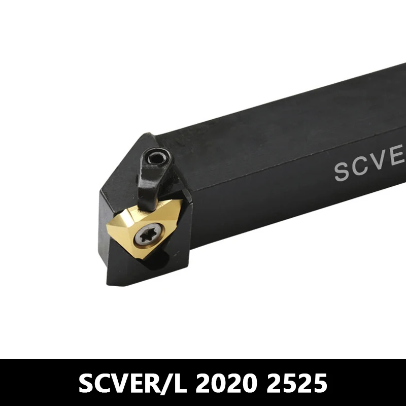 

SCVER Mechanical Tool SCVER2020K22 SCVER2525M22 CNC External Thread Cutter Lathe Metal SCVER2020 SCVER2525 Use 22VER Inserts