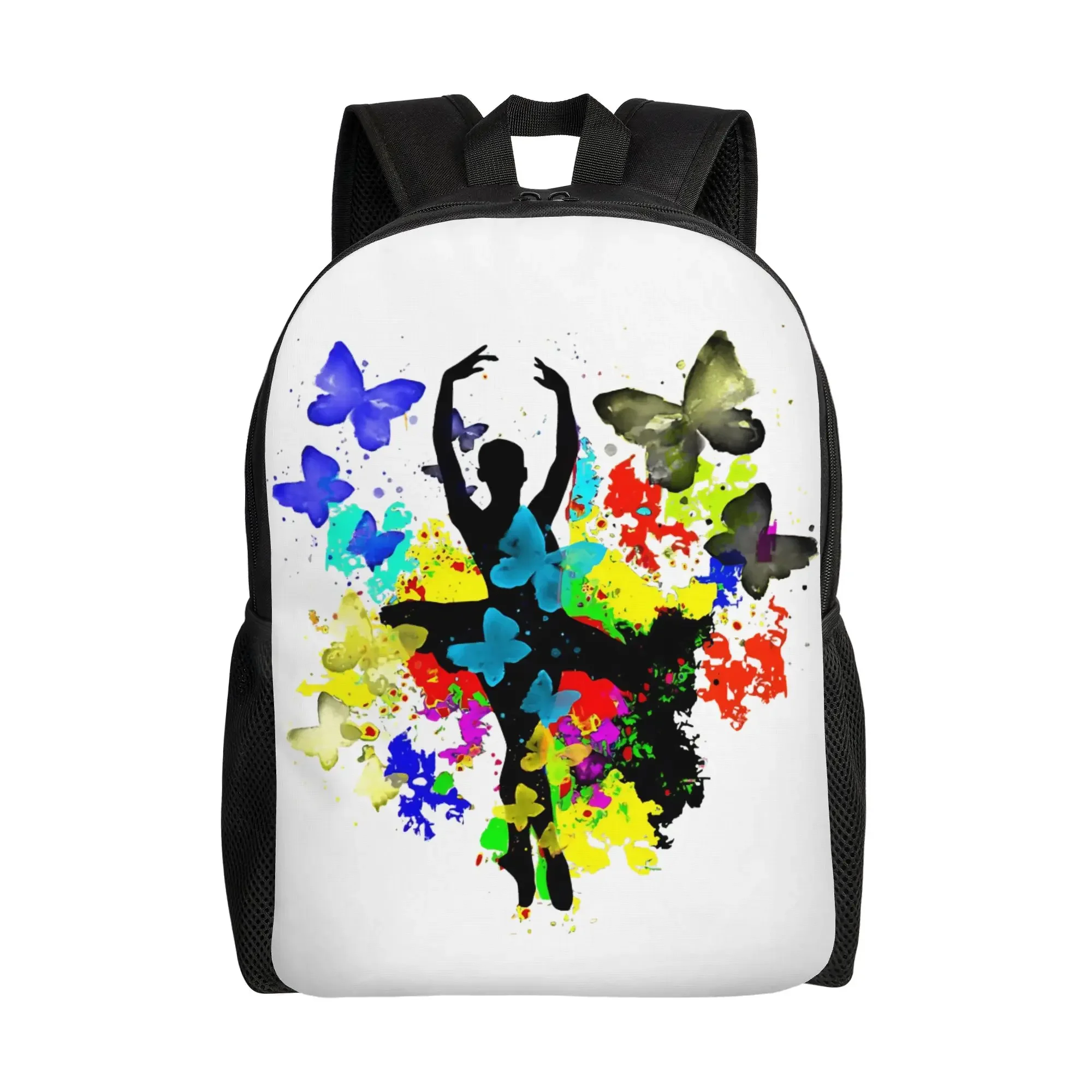 ballerina dance Backpack Female  Big Backpacks Polyester Fun High School Bags Outdoor Style Custom Rucksack