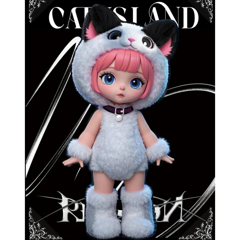 متوفر في المخزون BYIDI سلسلة جزيرة القط 1/16 BJD صندوق أعمى صندوق غامض ألعاب شخصية أنيمي لطيفة هدية نموذج Kawaii