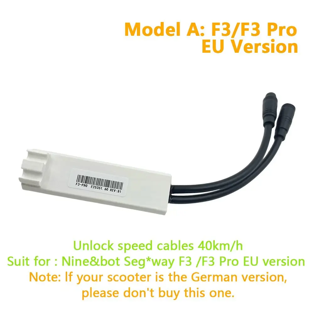 

Линия разблокировки скорости для Nine&bot By Seg&way F3 E/F3D/F3 Pro E/F3 ProD 40 км/ч, ограничитель скорости, кабели для электрического скутера