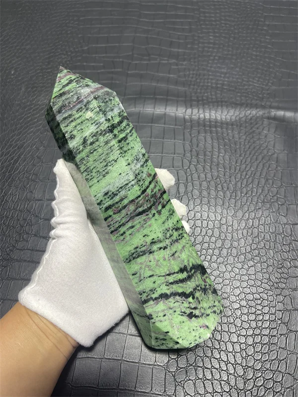 1543g Natural ruby zoisite epidote stone quartz crystal tower points wholesale for chakra healing