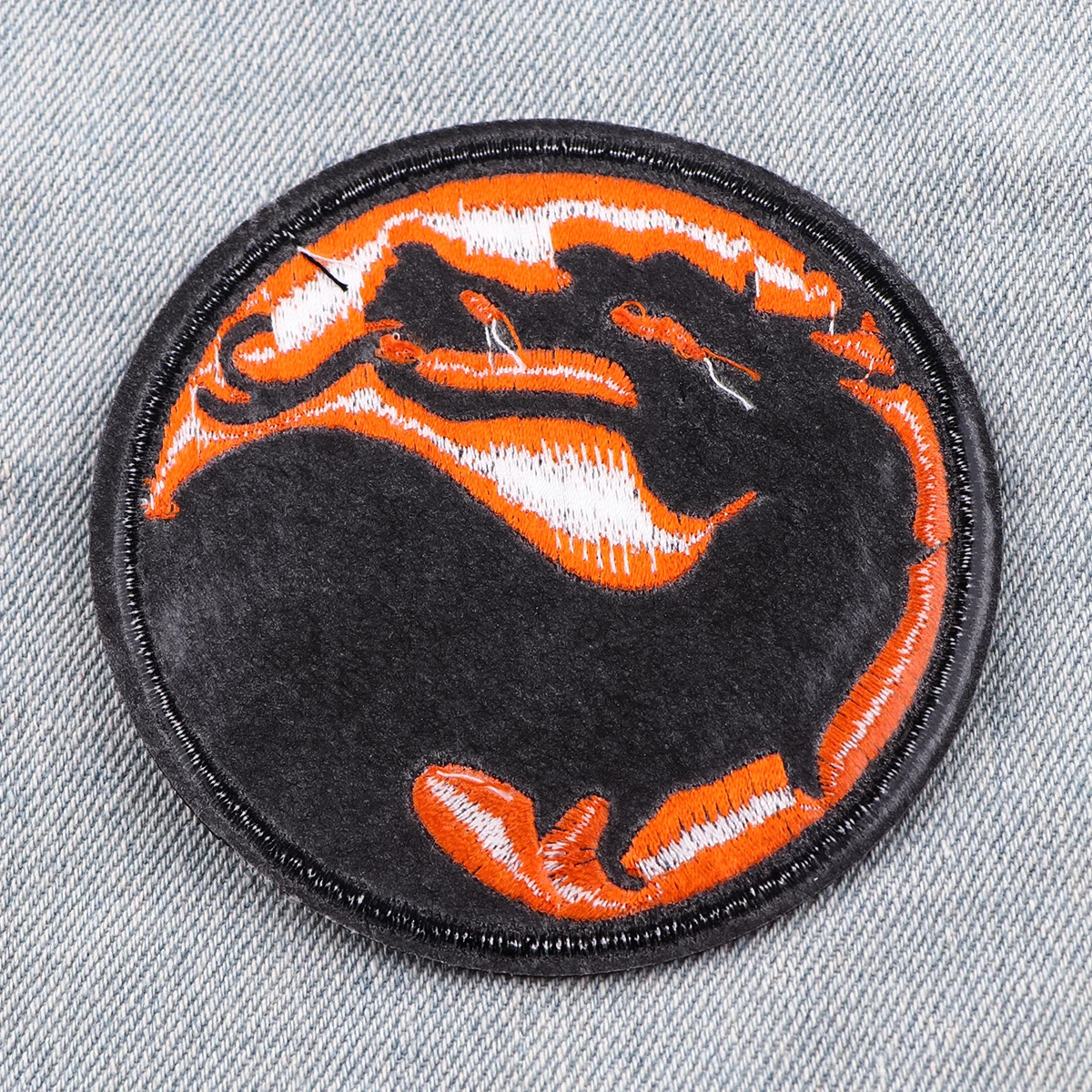 Street Games Cartoon Patch Dragon Embroidered Patches For Clothing DIY Iron on Patches For Clothes Patch Stickers