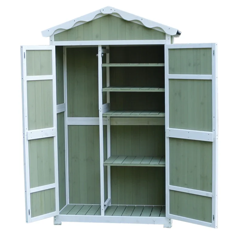 

Outdoor small yard storage cabinet Outdoor waterproof sunscreen locker Garden tool room Garden tool gardening storage